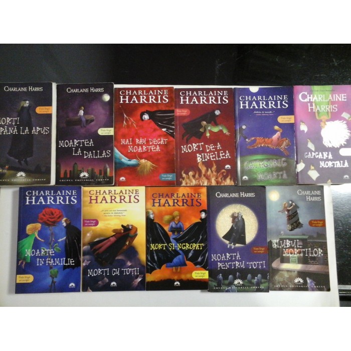   Seria Vampirii Sudului: Categoric moarta;  Mort de-a binelea;  Moarte la Dallas; Mai rau decat moartea; ...(11 volume)  -  CHARLAINE  HARRIS  